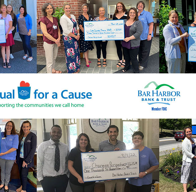 Bar Harbor Bank & Trust Employees Donate Nearly $12,000 to Six Nonprofit Organizations