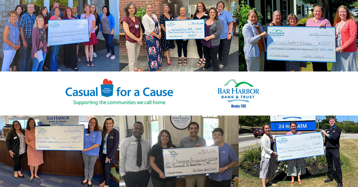 Bar Harbor Bank & Trust Employees Donate Nearly 12,000 to Six